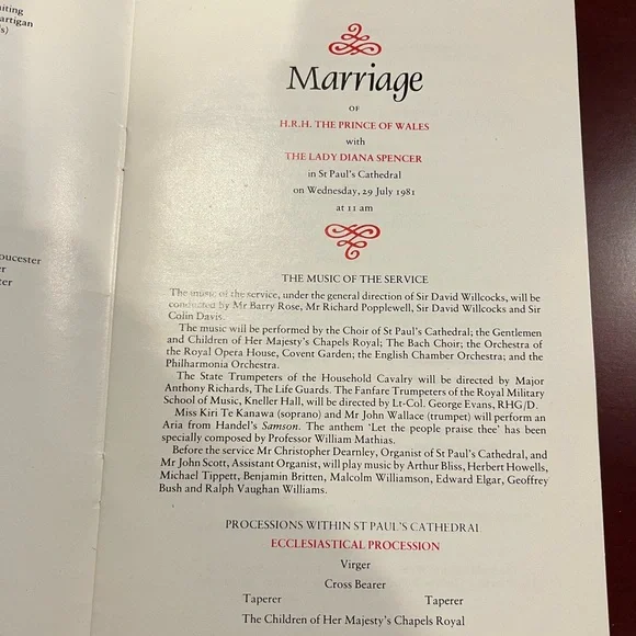 Wedding of Charles and Diana - Souvenir Program - Picture 6 of 6